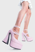 AS SEEN ON CHRISTINE QUINN 

Roamin' Platform Heels in Pink faux leather. These vegan Platform Heels feature a pointed toe and a Platform sole with a flared heel, perfect for adding height and glam to any outfit. Made with eco-friendly materials and 100% cruelty-free, these Heels are as ethical as they are cute! 


- Platform Height: 1.4 inch
- Heel Height: 5 inch
- Adjustable straps 
- O shaped buckles with silver eyelets
- Platform sole
- Flared Heel
- Pointed toe 
- 100% vegan 

SKU: LMS 494 - Pink