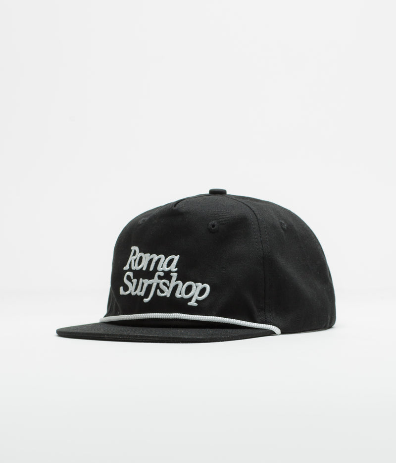 Roma Shop Cap in Black and White