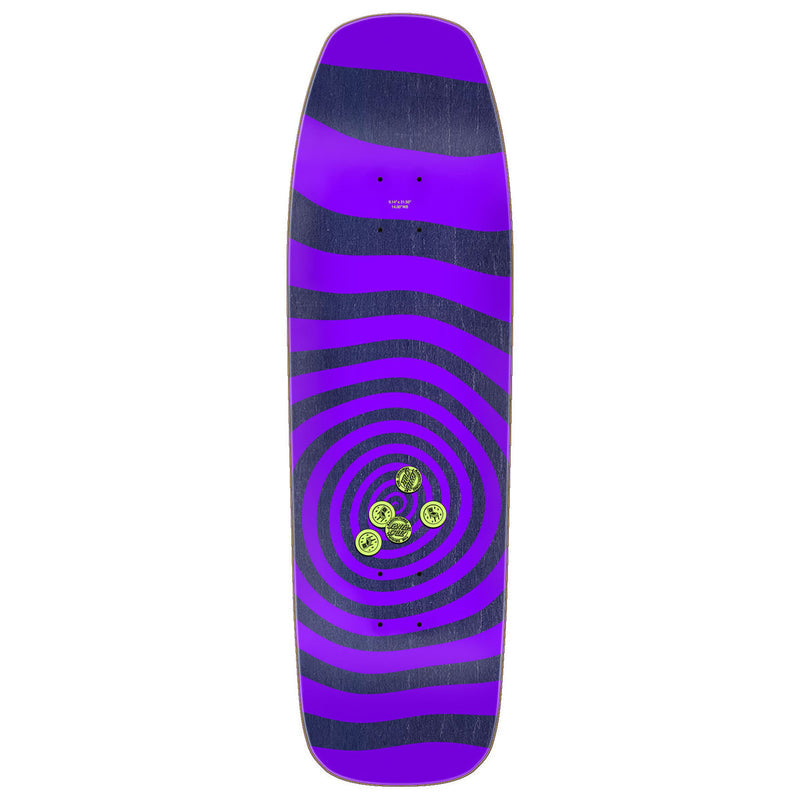 Santa Cruz Delfino Pinball Vision Pro Shaped Skateboard Deck - 9.14"