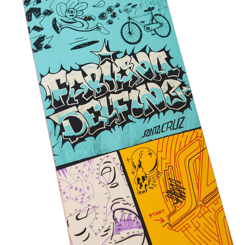 Santa Cruz Delfino Scribble FeelBase Pro Skateboard Complete - 8.25"