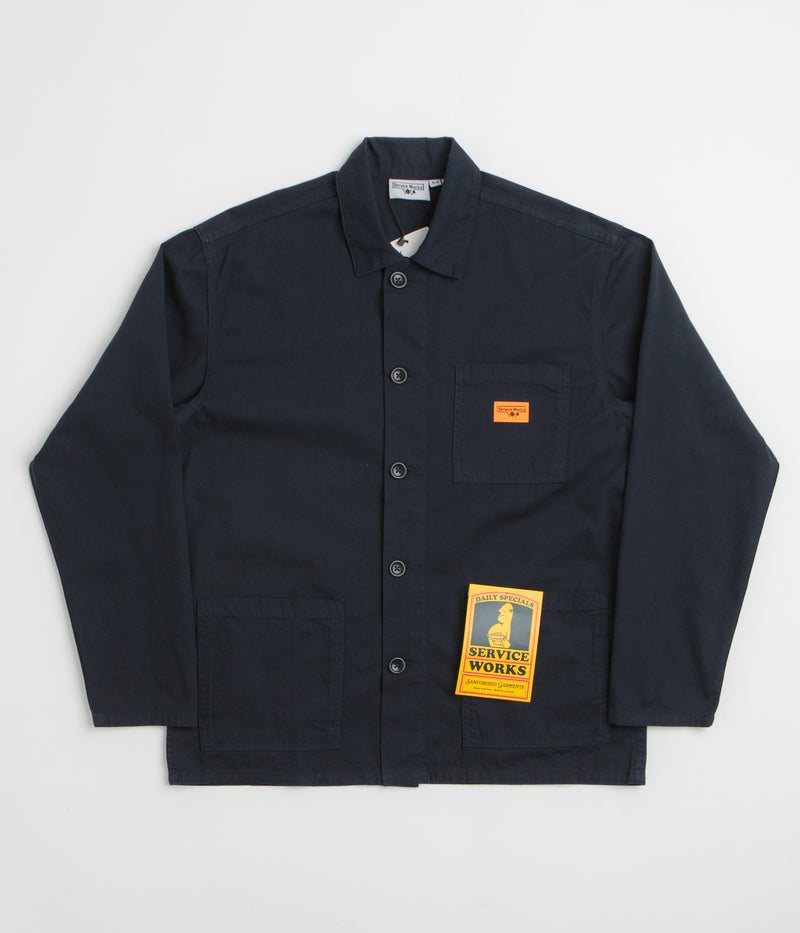 Service Works Twill Chore Shirt in Dark Navy