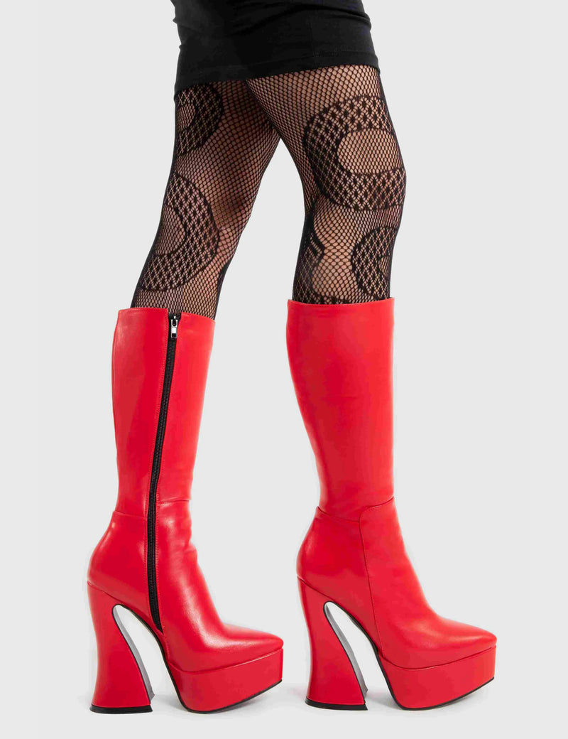 Sketchy Platform Calf Boots LAMODA
