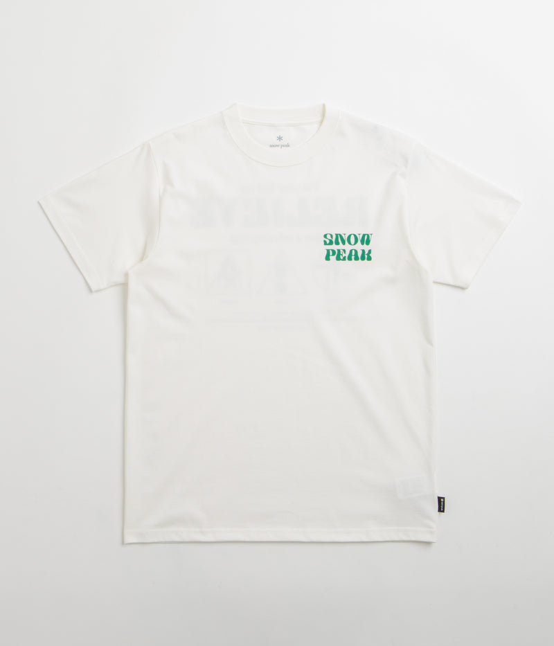 Snow Peak Camping Graphic T-Shirt in Off White