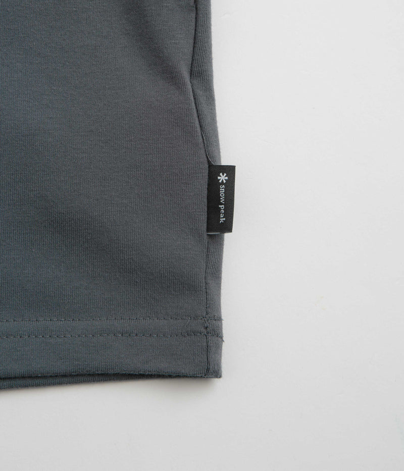 Snow Peak CF Landscape T-Shirt in Charcoal