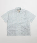 Snow Peak Patterned Take Short Sleeve Shirt in Light Grey