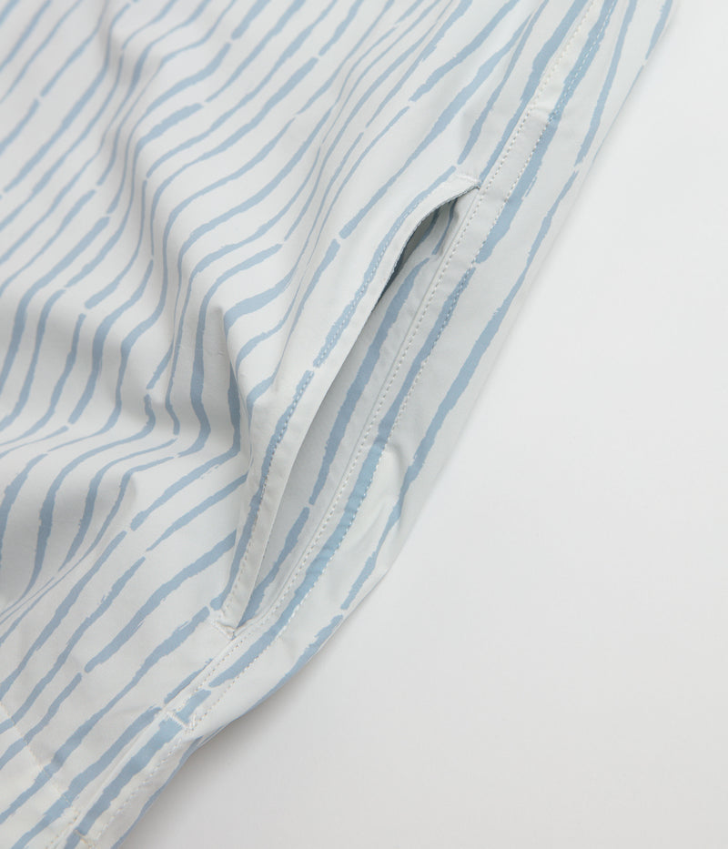 Snow Peak Patterned Take Short Sleeve Shirt in Light Grey