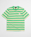 Stan Ray Stripe T-Shirt in Island Green and Sunlight