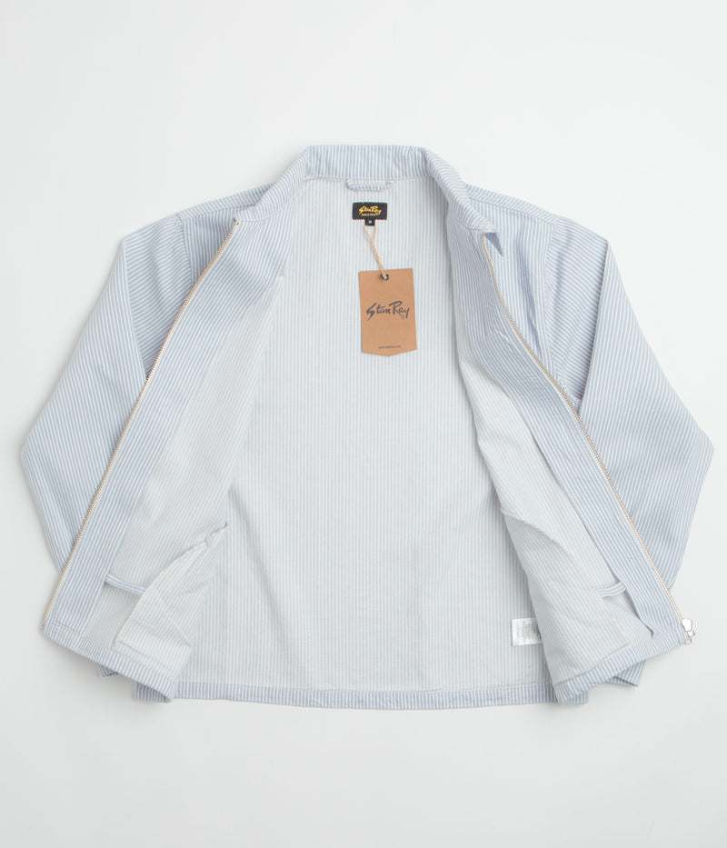 Stan Ray Zip Shirt in Cosmic Purple Hickory