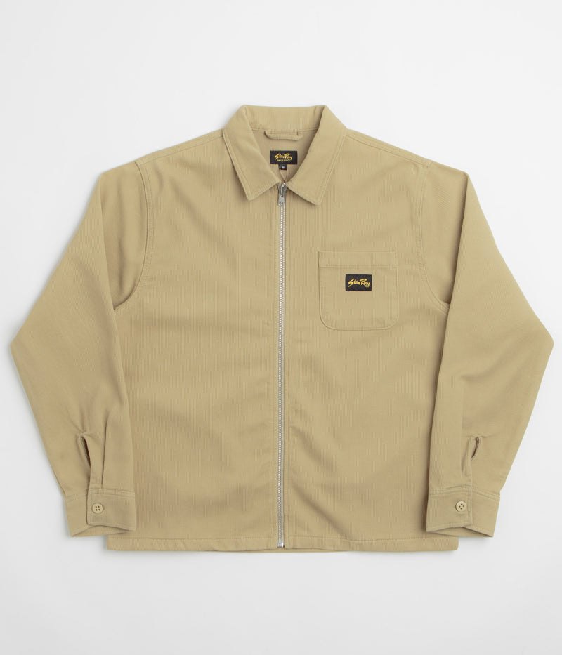 Stan Ray Zip Shirt in Eucalyptus Bedford Cord