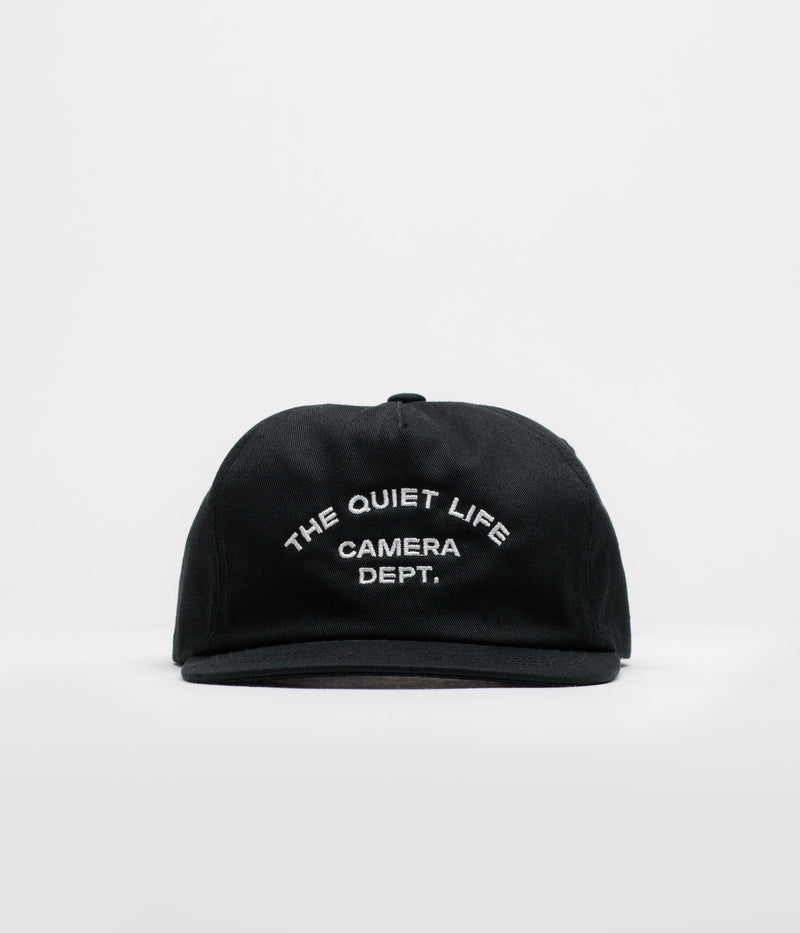 The Quiet Life Camera Dept Unstructured Cap in Black
