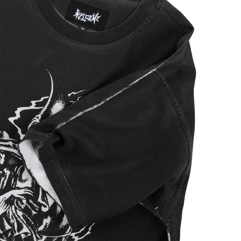 Welcome Archangel Overprint T-Shirt - Black/White