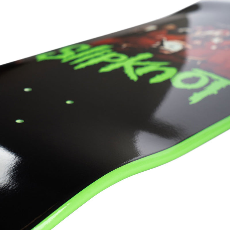 Welcome x Slipknot Self-Titled On Gaia Skateboard Complete - Black/Green Dip - 9.60"