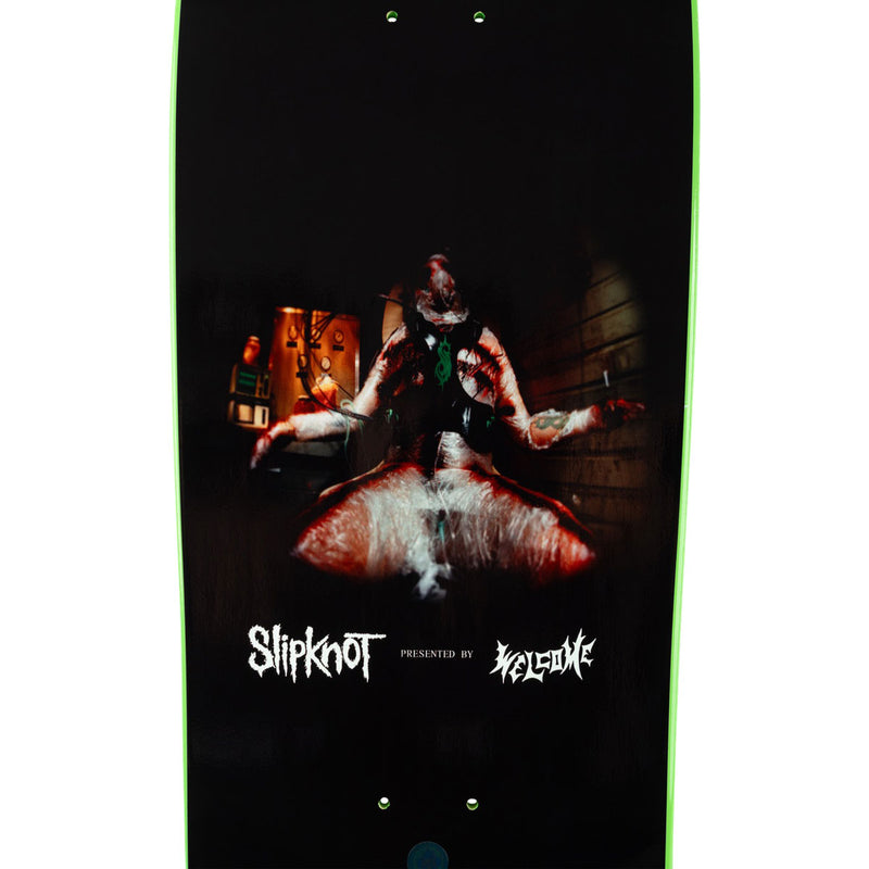 Welcome x Slipknot Self-Titled On Gaia Skateboard Complete - Black/Green Dip - 9.60"