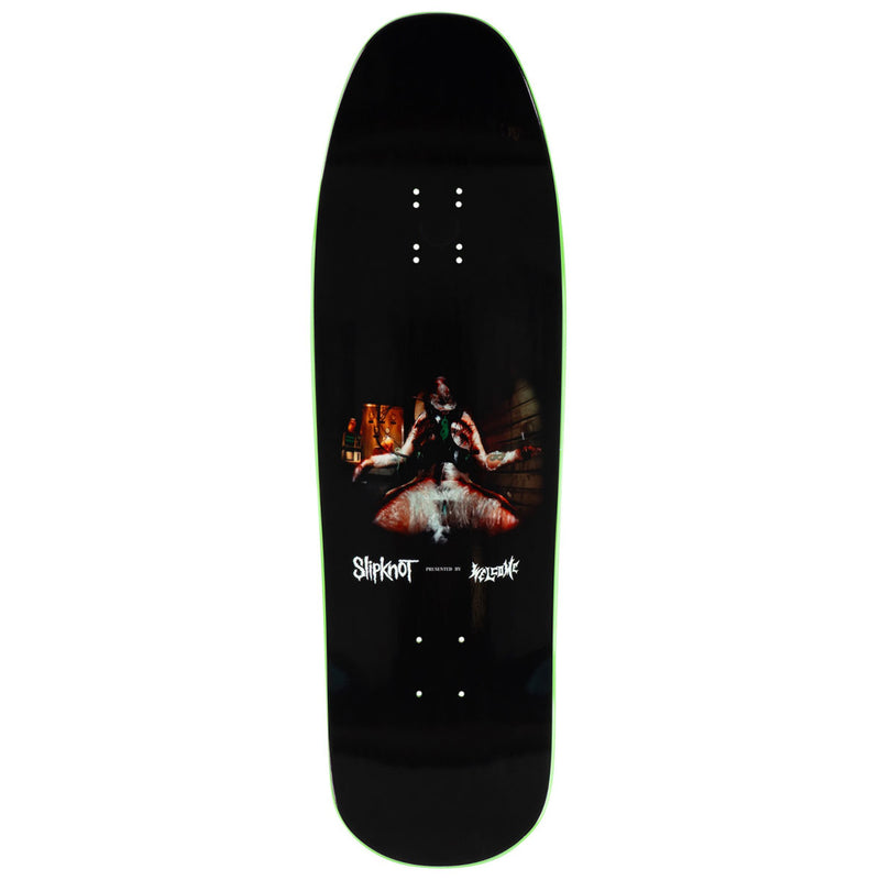 Welcome x Slipknot Self-Titled On Gaia Skateboard Deck - Black/Green Dip - 9.60"