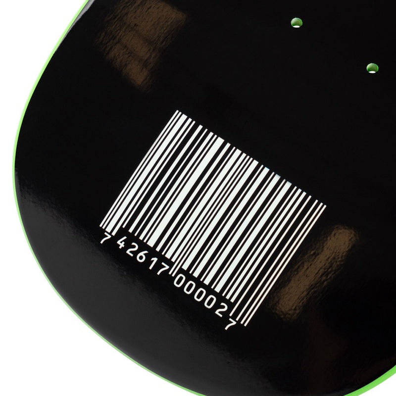 Welcome x Slipknot Self-Titled On Gaia Skateboard Deck - Black/Green Dip - 9.60"