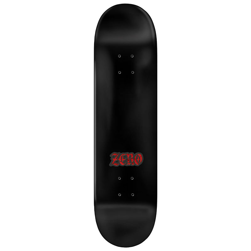 Zero Stained Glass Single Skull Skateboard Deck - Red - 8.50"